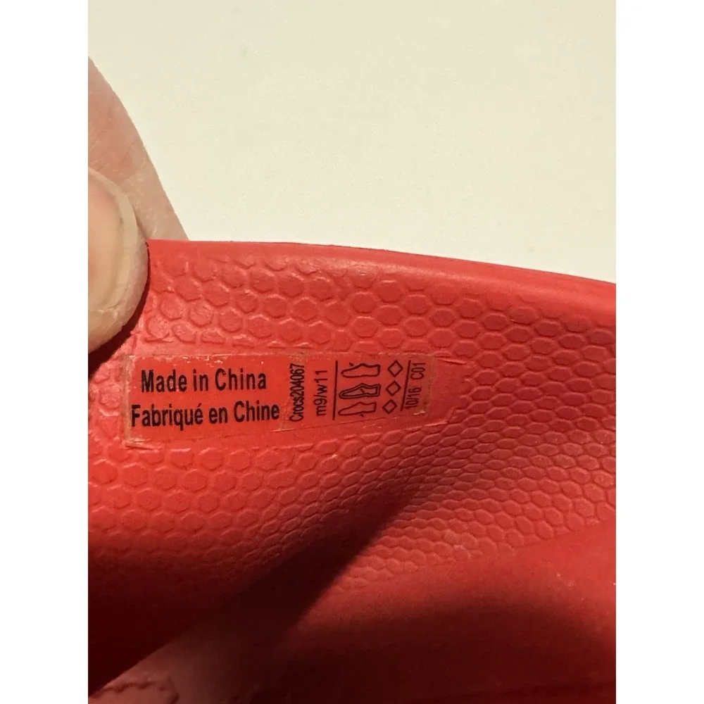 Crocs Slides Red Mens 9 Womens 11